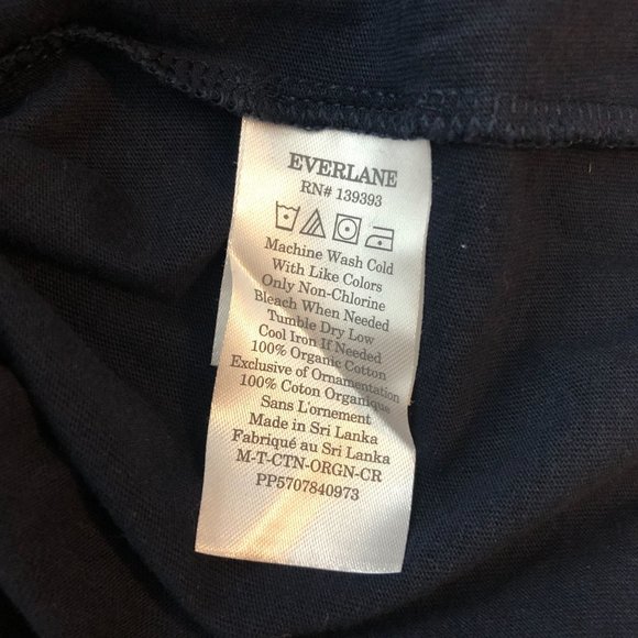 Everlane Mens The Organic Cotton Crew Slim Fit Deep Navy Blue S - Picture 6 of 7